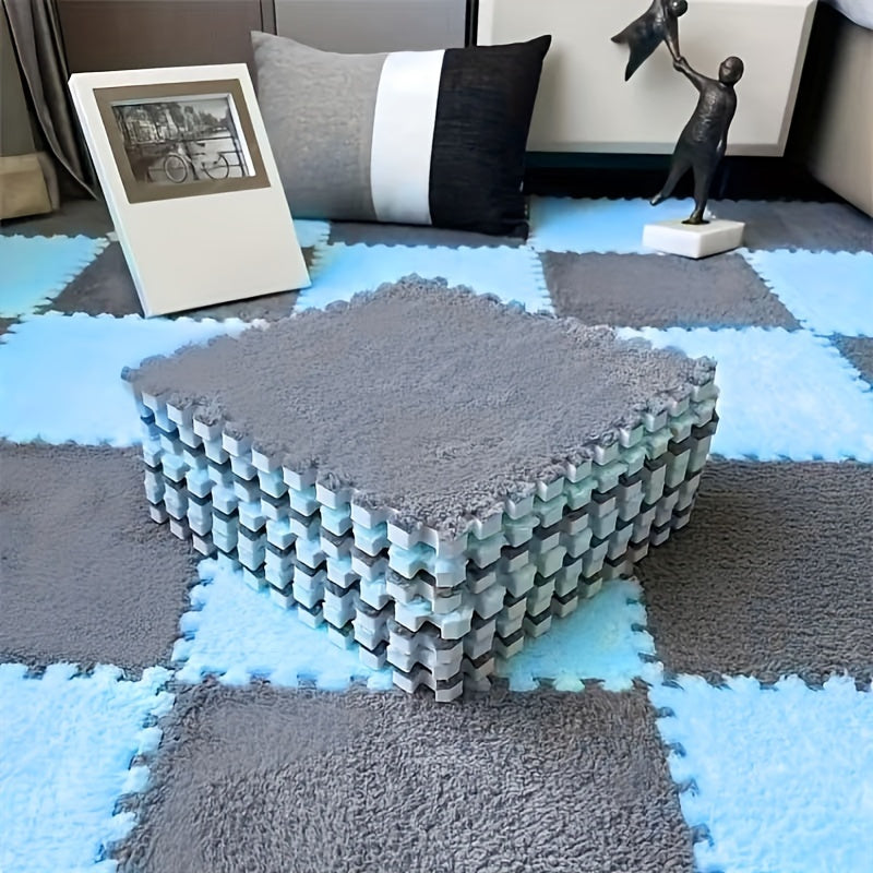 Plush Foam Interlocking Floor Mats 12pcs